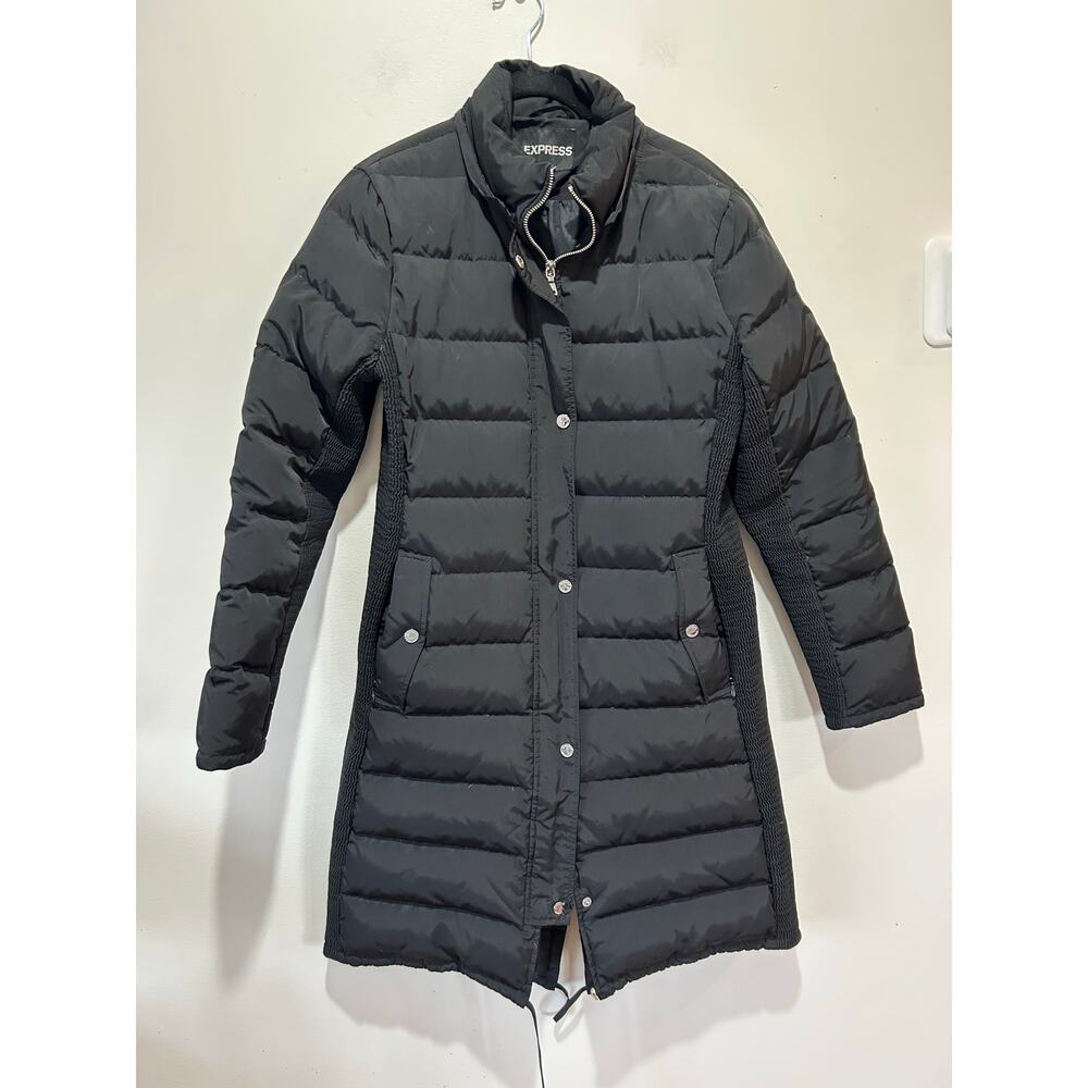 Express Black Puffer Coat - Women's Size Medium